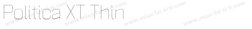 Politica XT Thin字体转换